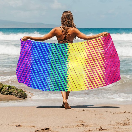 Pride 2022 by Nico Bielow Beach Towel 32"x 71"