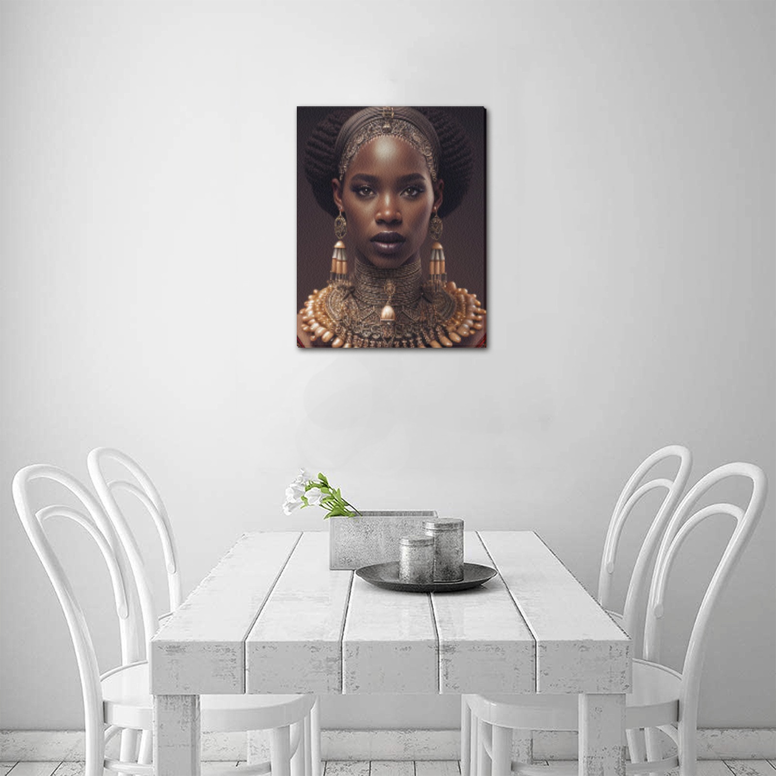 nubian queen 2 Upgraded Canvas Print 11"x14"