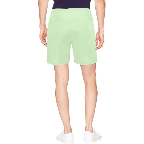 color tea green Men's Mid-Length Beach Shorts (Model L47)
