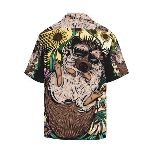 Cool Hedge Hog Hawaiian Shirt (Model T58)