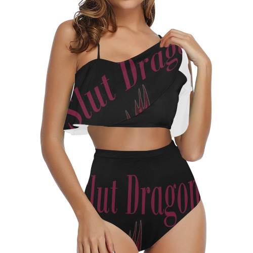 Slut Dragon High Waisted Ruffle Bikini Set (Model S13)