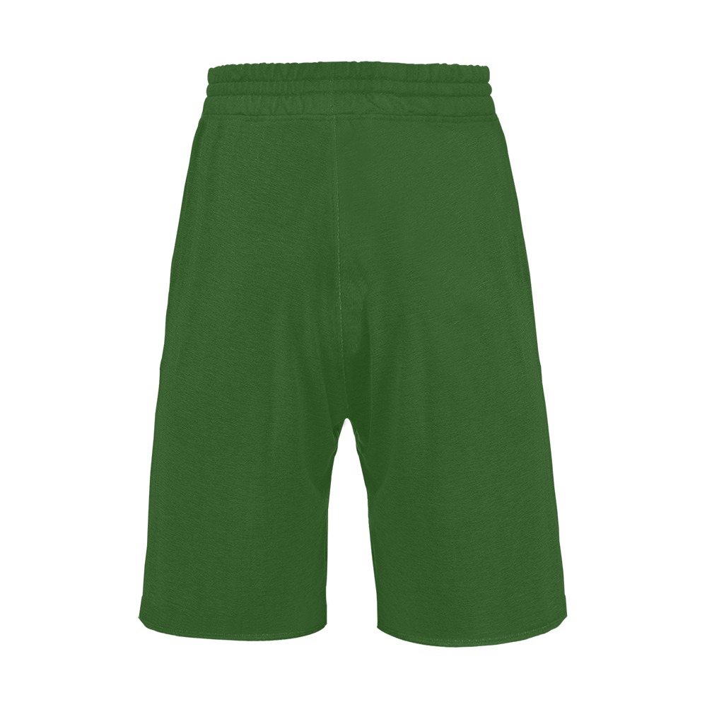 green Men's All Over Print Casual Shorts (Model L23)