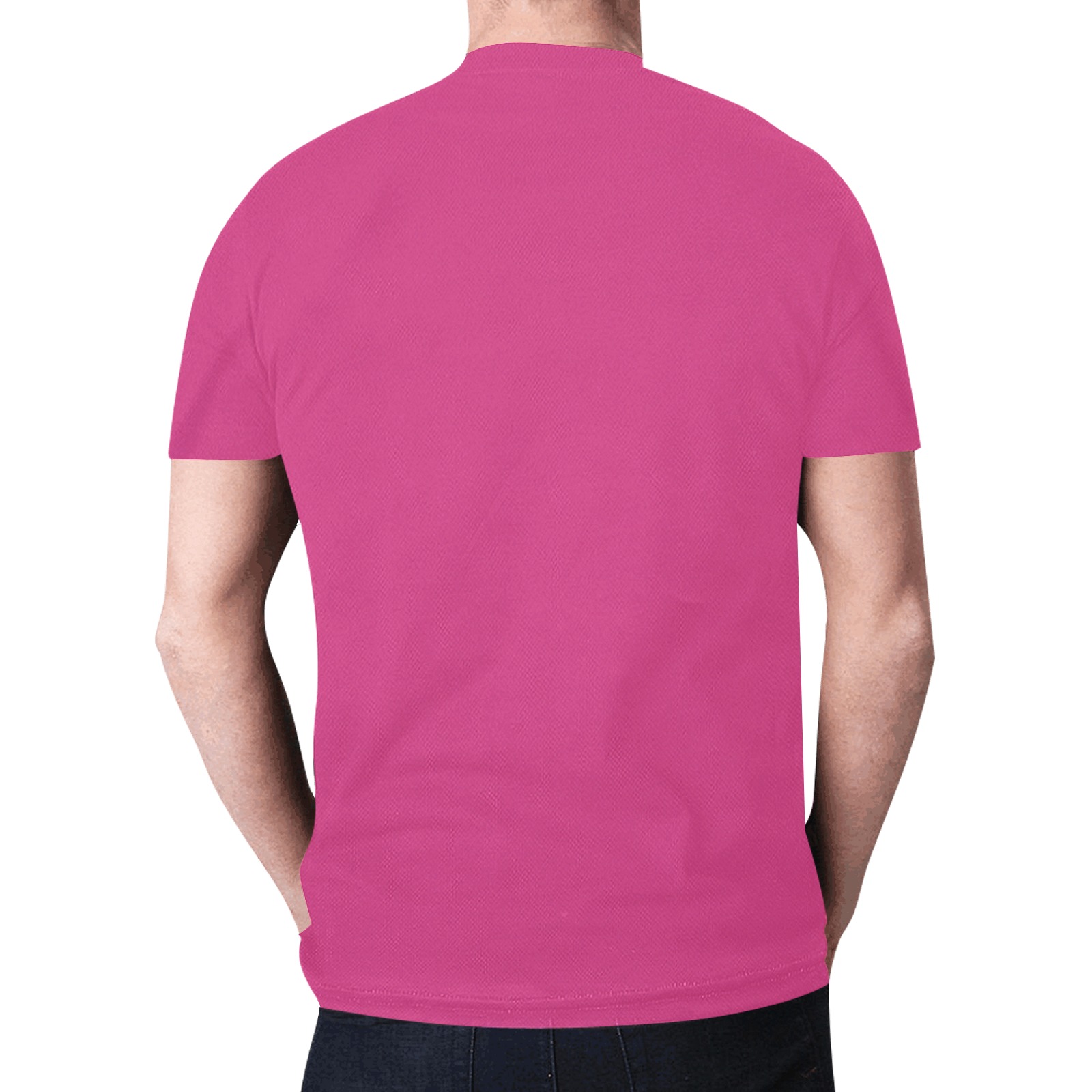 Golden Dragon Hot Pink New All Over Print T-shirt for Men (Model T45)