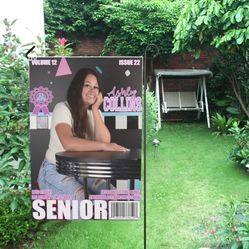Senior Magazine Cover Garden Flag 28''x40'' (Twin Sides)