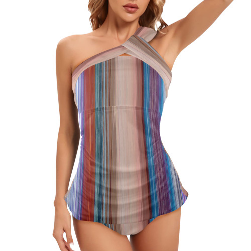 Altered Colours 1537 Women's One Shoulder Backless Swimsuit (Model S44)