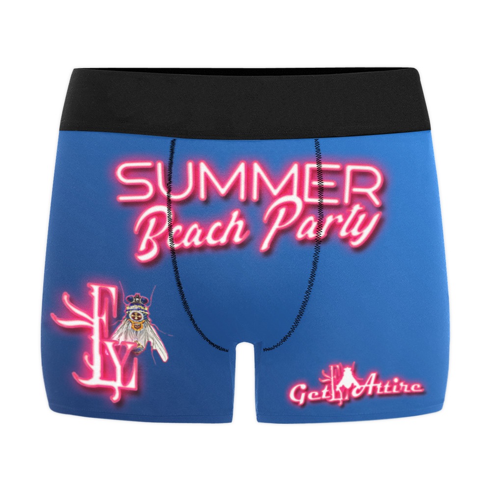 Summer Beach Party Collectable Fly Men's All Over Print Boxer Briefs (Model L10)