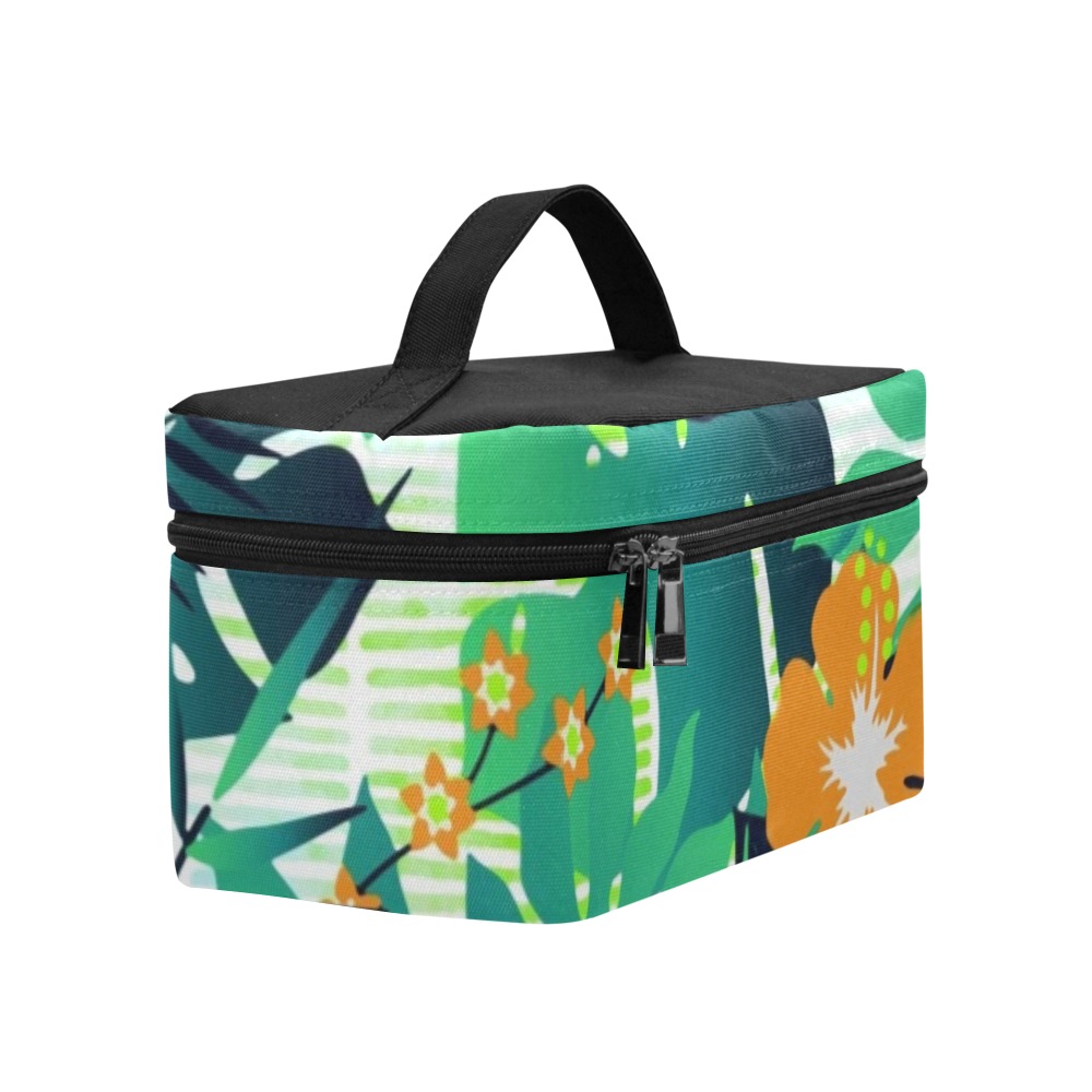 GROOVY FUNK THING FLORAL Cosmetic Bag/Large (Model 1658)