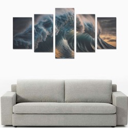 Wave 8 Canvas Print Sets C (No Frame)