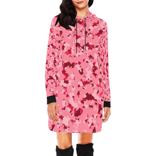 owsenflage2 All Over Print Hoodie Mini Dress (Model H27)