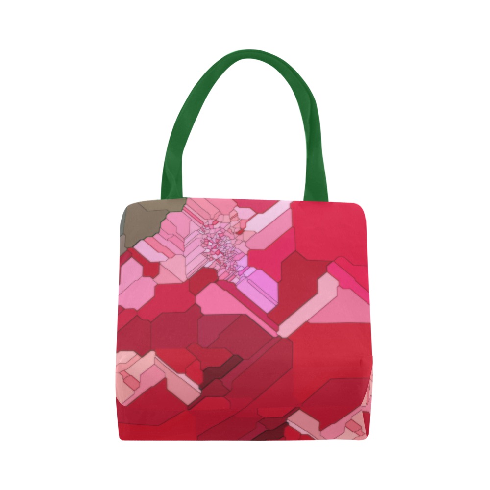 Abstract Red Geranium Canvas Tote Bag (Model 1657)