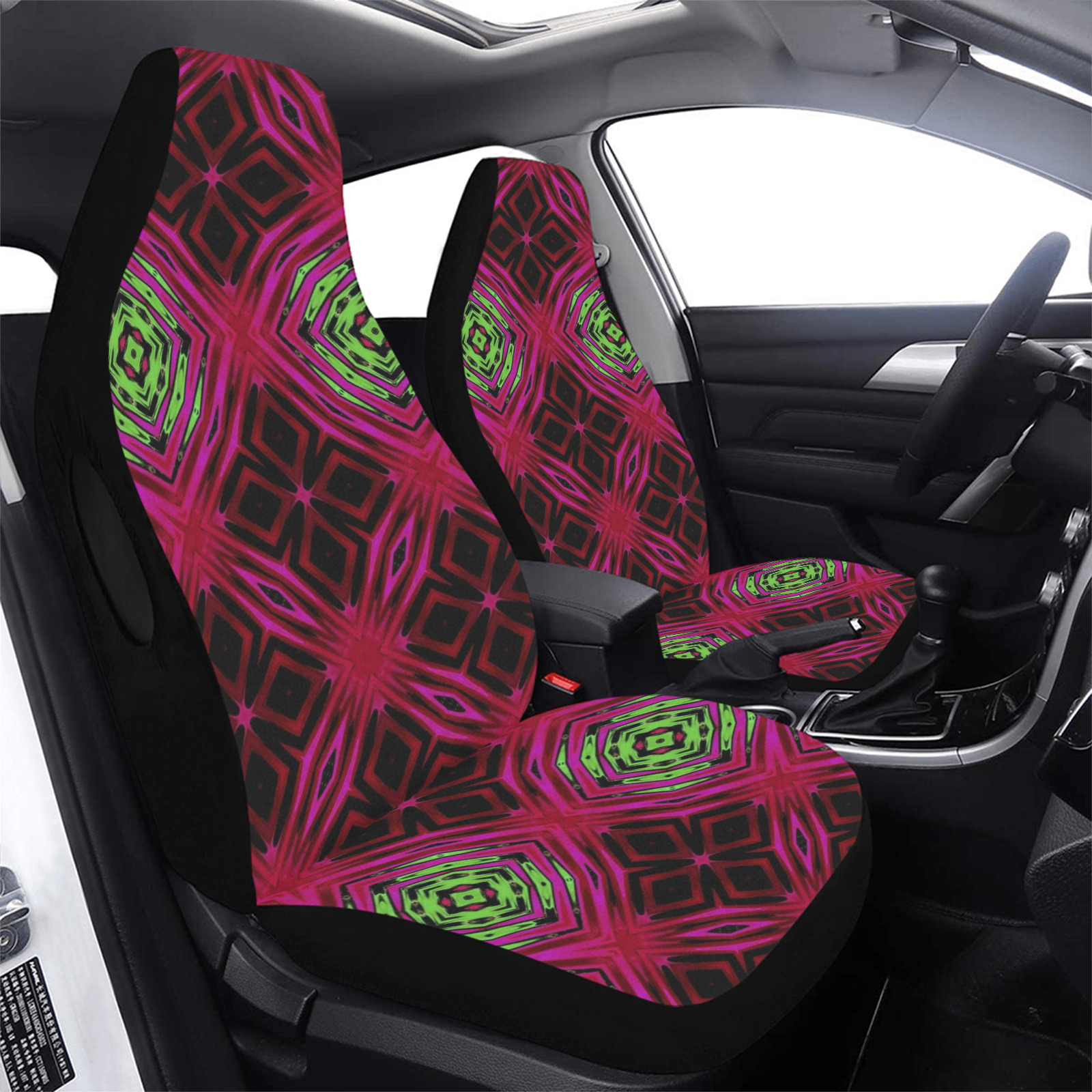 Fractoberry Fractal Pattern 000225 Car Seat Cover Airbag Compatible (Set of 2)