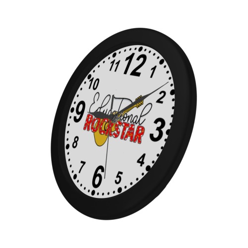 Educational Rockstar Circular Plastic Wall clock