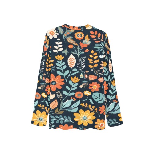 Bohemian Flowers 1 Women's All Over Print Pajama Top
