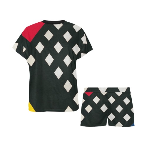 Counter-composition XV by Theo van Doesburg- Women's Short Pajama Set