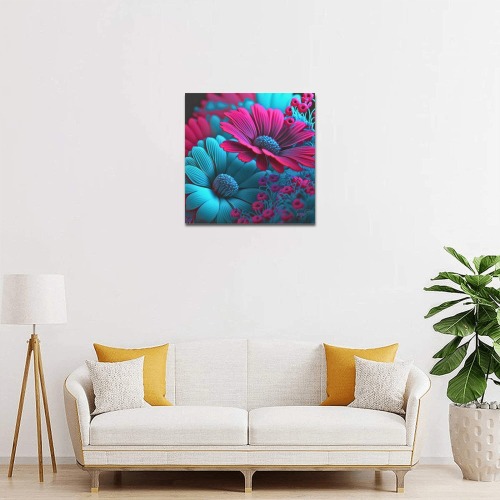 April Showers bring May Flowers Upgraded Canvas Print 16"x16"