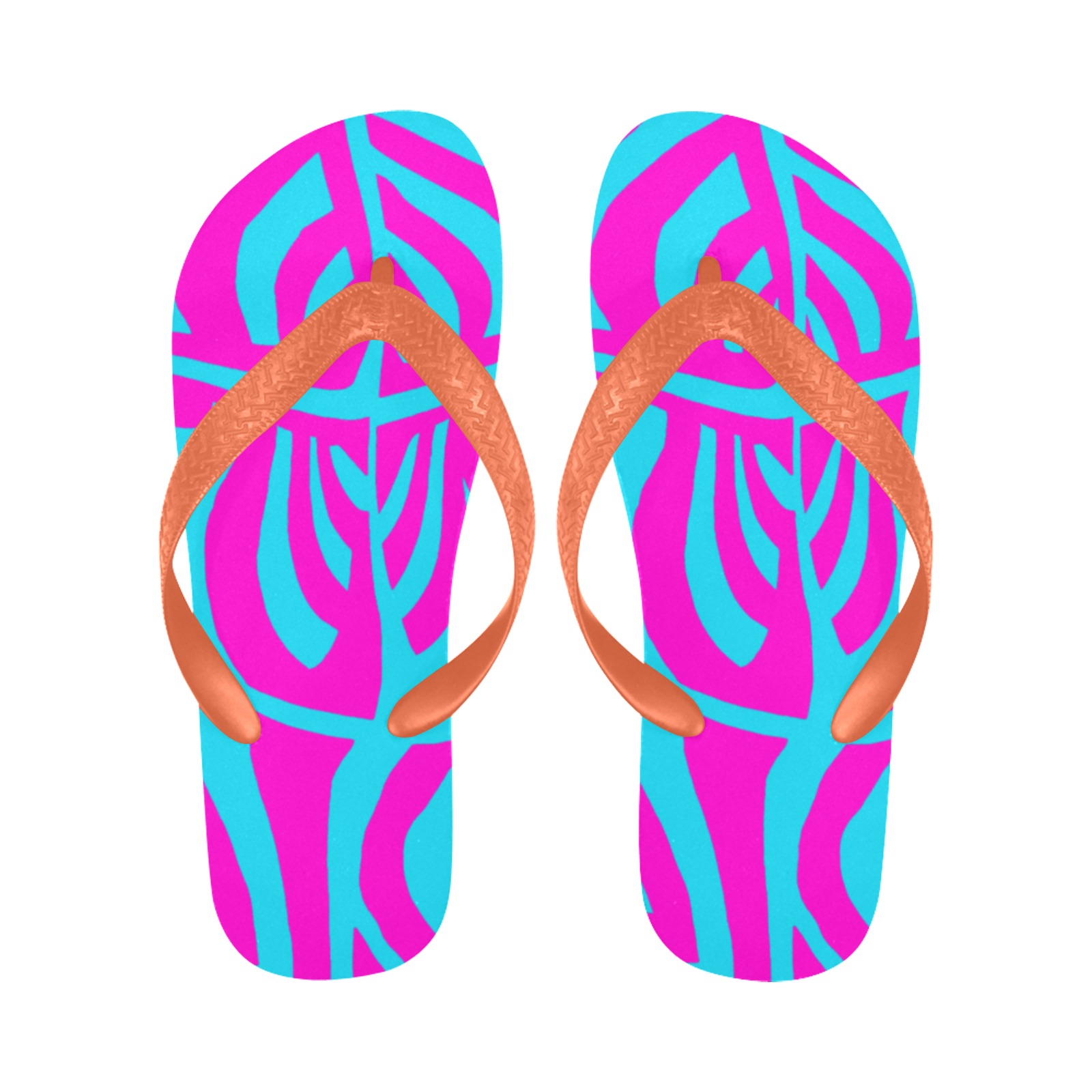 aaa pink lb Flip Flops for Men/Women (Model 040)