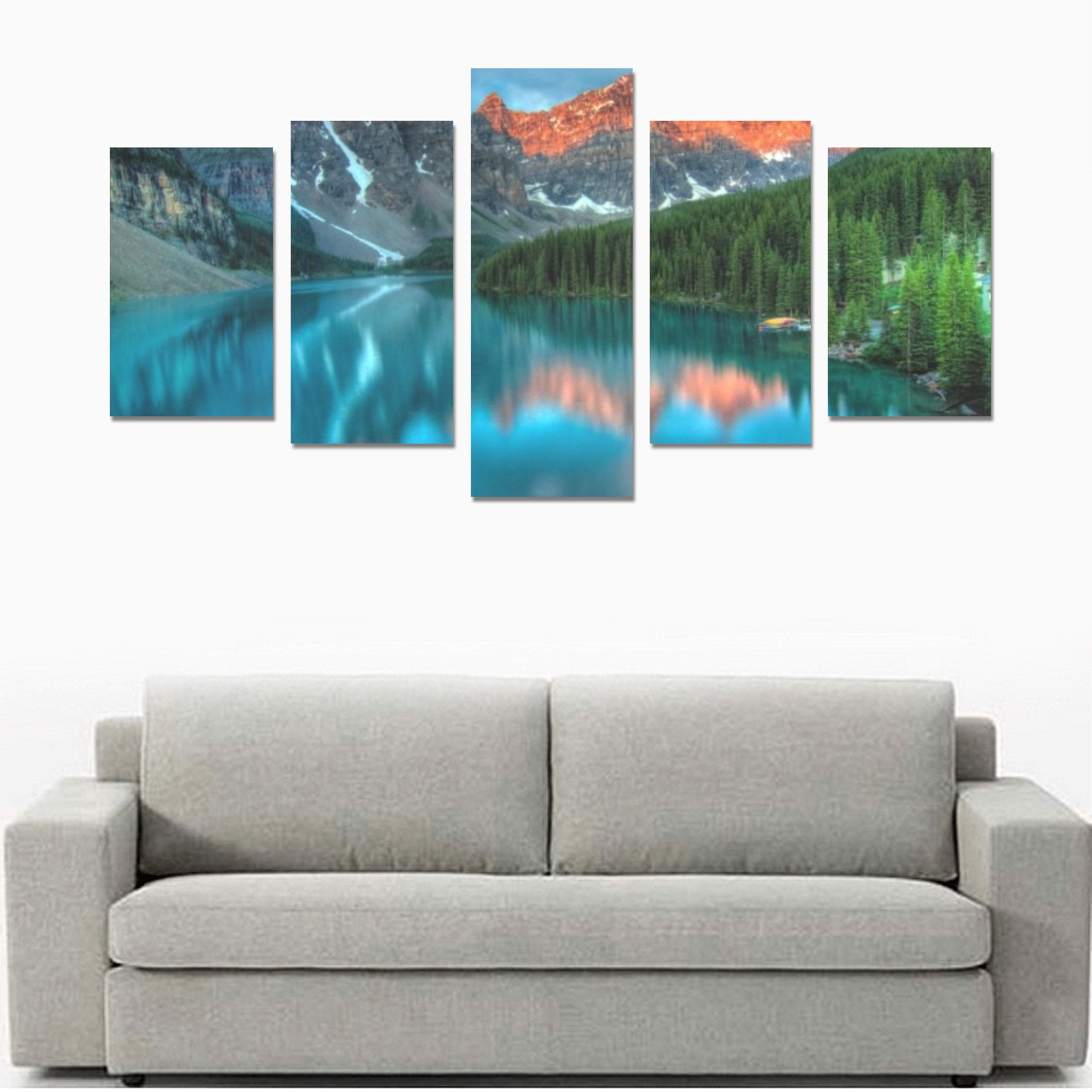 Beautiful scenery Canvas Print Sets C (No Frame)