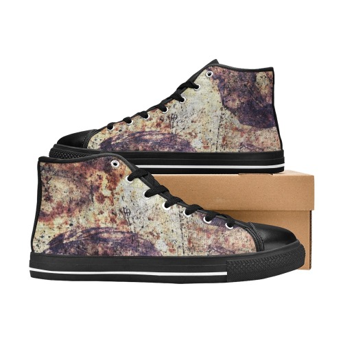 Texture Men’s Classic High Top Canvas Shoes (Model 017)