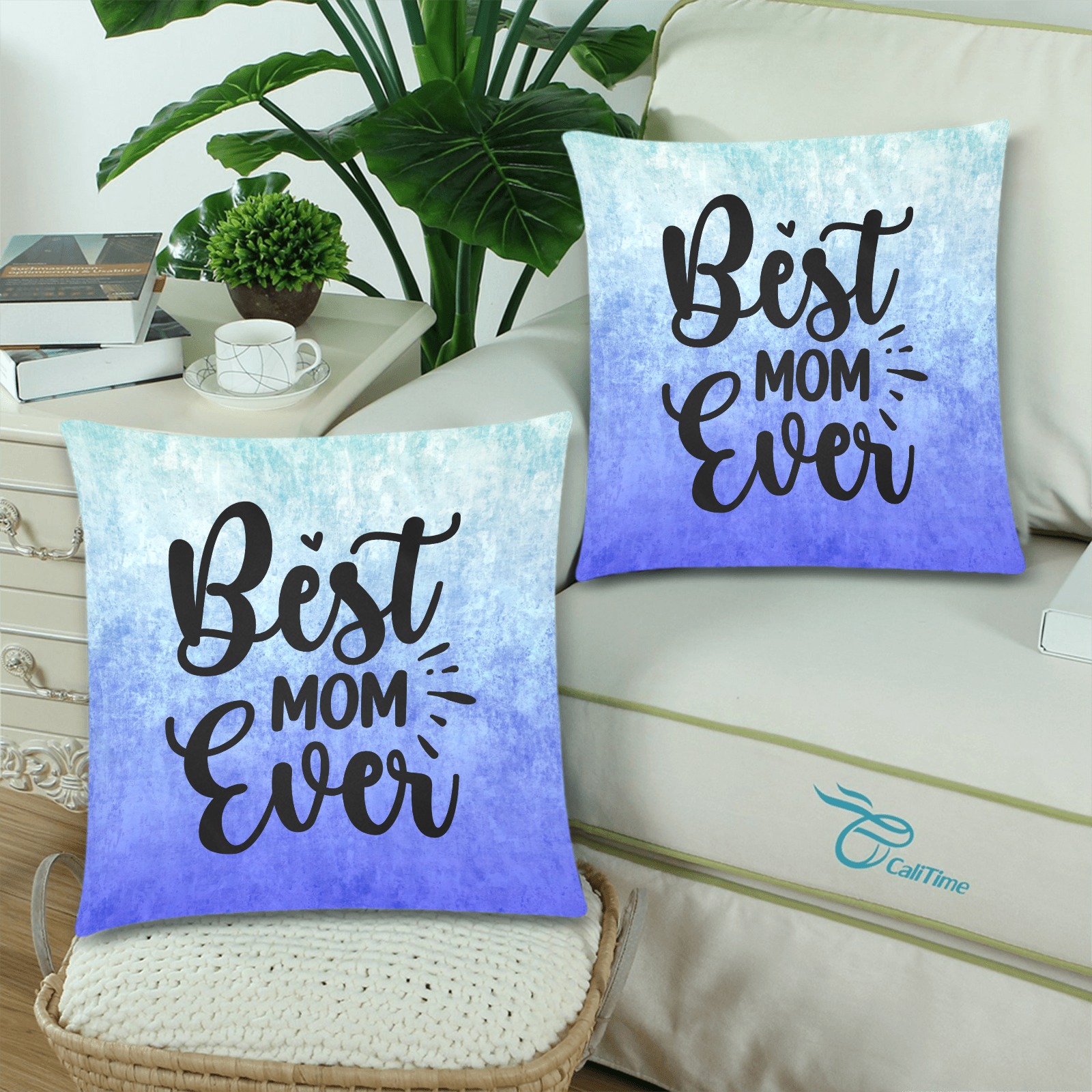 Best mom ever-01 Custom Zippered Pillow Cases 18"x 18" (Twin Sides) (Set of 2)