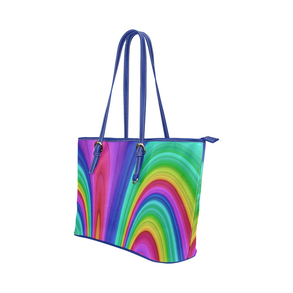 Fairlings Delight's Rainbow Collection- 53086I Leather Tote Bag/Large (Model 1651)