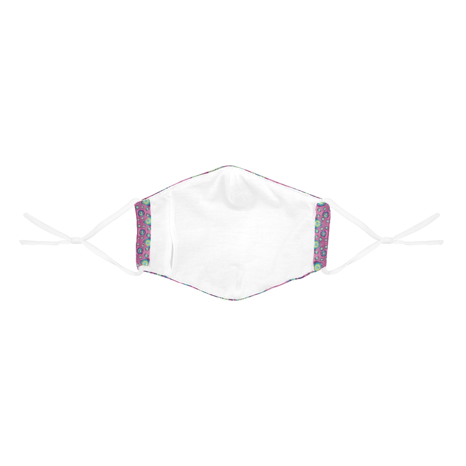 mandala 5 pink blue 3D Mouth Mask with Drawstring (Pack of 3) (Model M04)