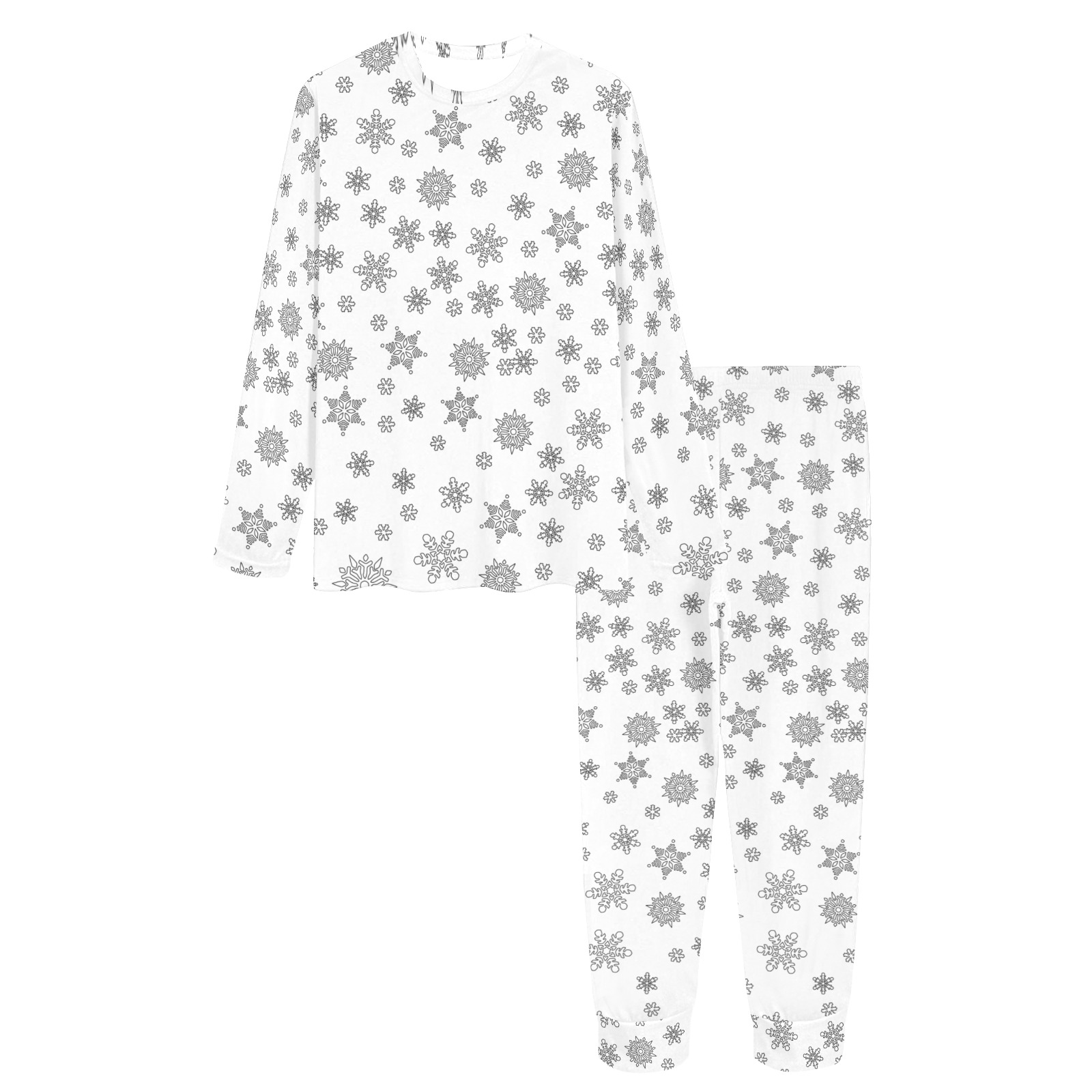 Snowflakes for Christmas Women's All Over Print Pajama Set