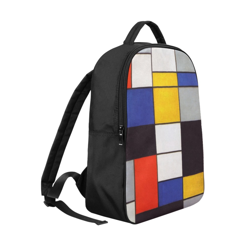 Composition A by Piet Mondrian Popular Fabric Backpack (Model 1683)
