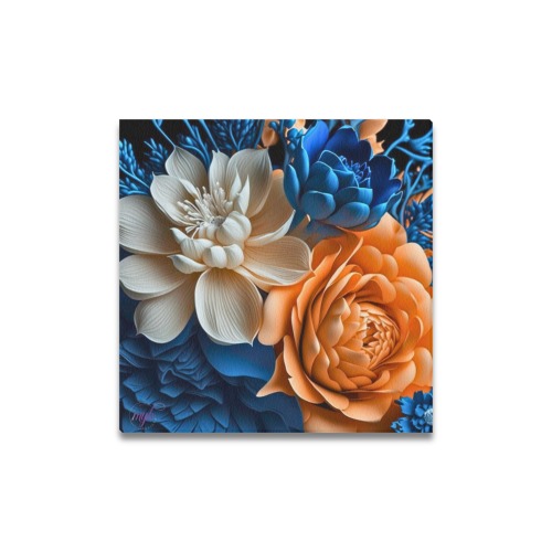 April Showers bring May Flowers Upgraded Canvas Print 16"x16"