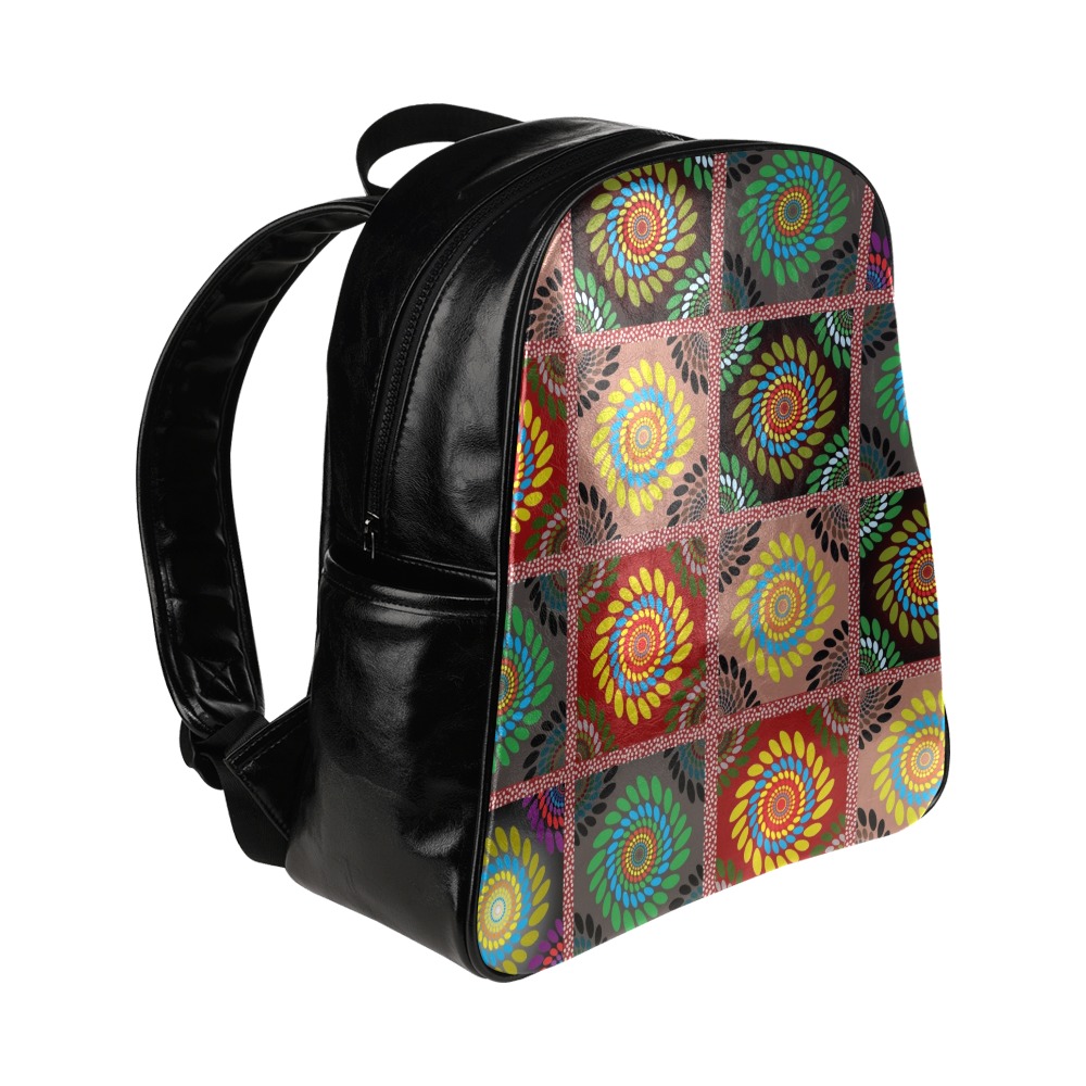 Ethnic Mandala Multi-Pockets Backpack (Model 1636)