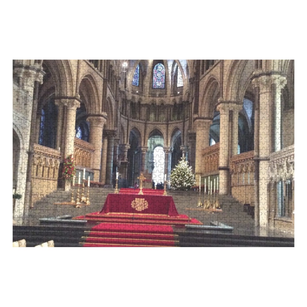 Canterbury Cathedral inside 1000-Piece Wooden Photo Puzzles