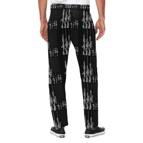 #Guns b JAXS N CROWN 85B97409-3CC0-4C32-B241-AAED1420AE9E Men's All Over Print Casual Trousers (Model L68)