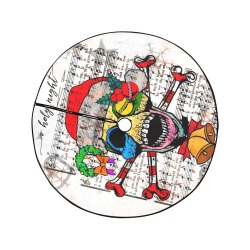 Christmas Skull by Nico Bielow Christmas Tree Skirt 47" x 47"