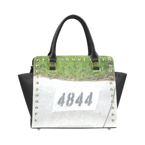 Street Number 4844 Rivet Shoulder Handbag (Model 1645)