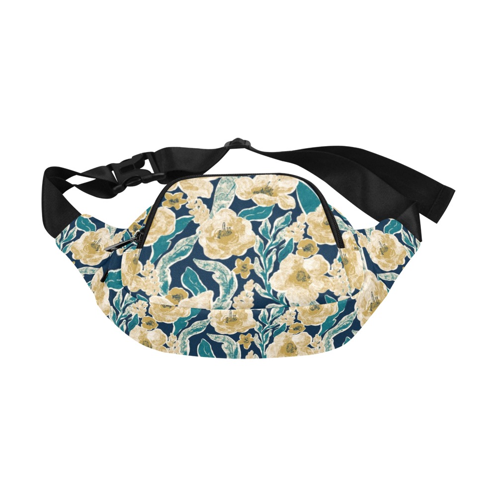 Painted Flowers Fanny Pack/Small (Model 1677)