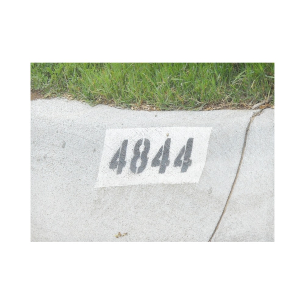 Street Number 4844 Placemat 14’’ x 19’’