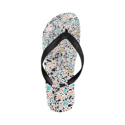 Abstract_forms_of_terrazzo Flip Flops for Men/Women (Model 040)