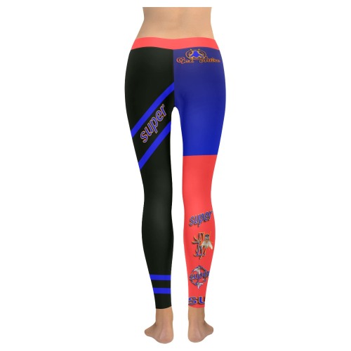 Super Fly Collectable Fly Women's Low Rise Leggings (Invisible Stitch) (Model L05)