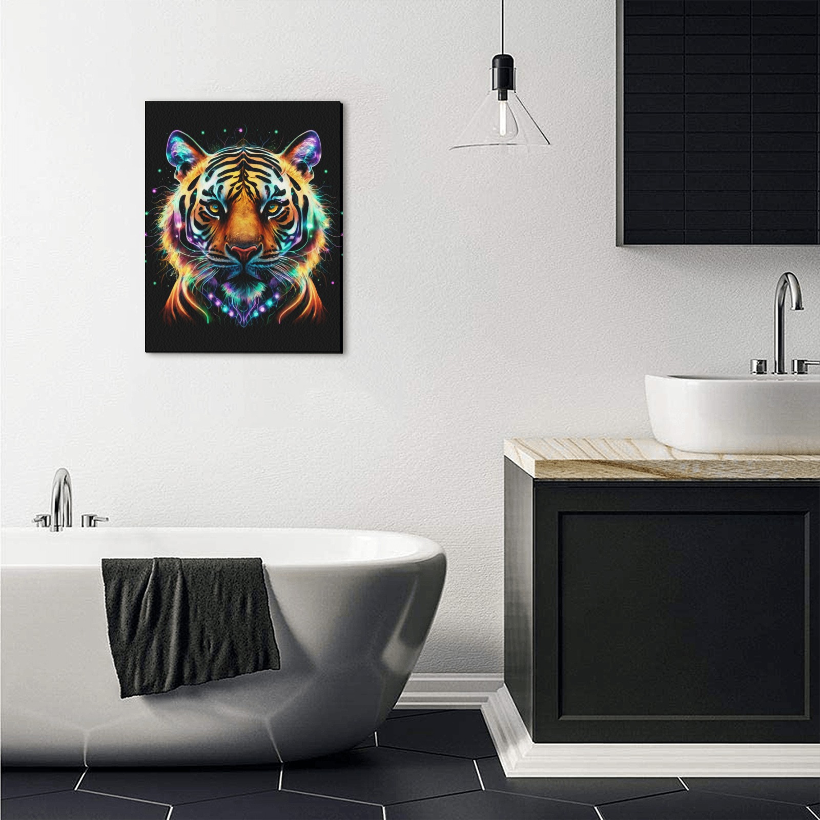 Electric Tiger Upgraded Canvas Print 11"x14"