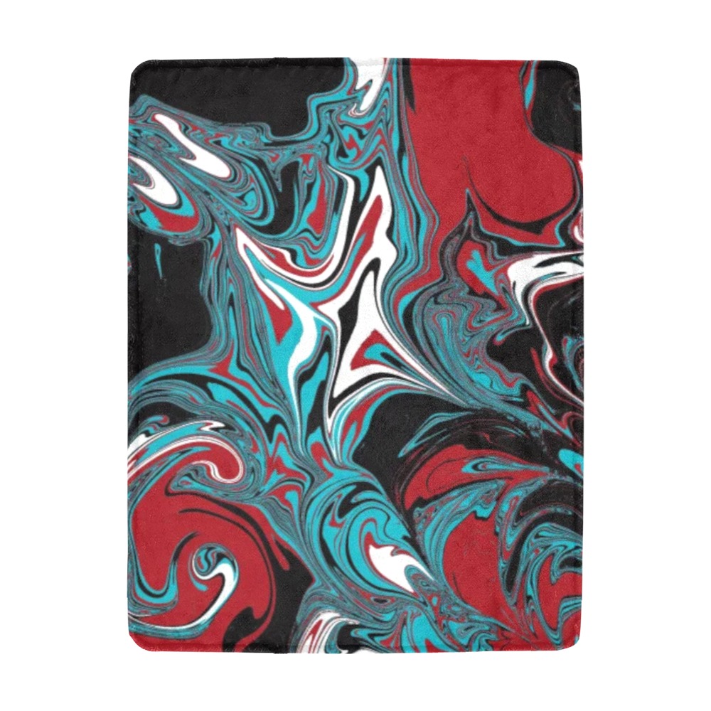 Dark Wave of Colors Ultra-Soft Micro Fleece Blanket 43''x56''
