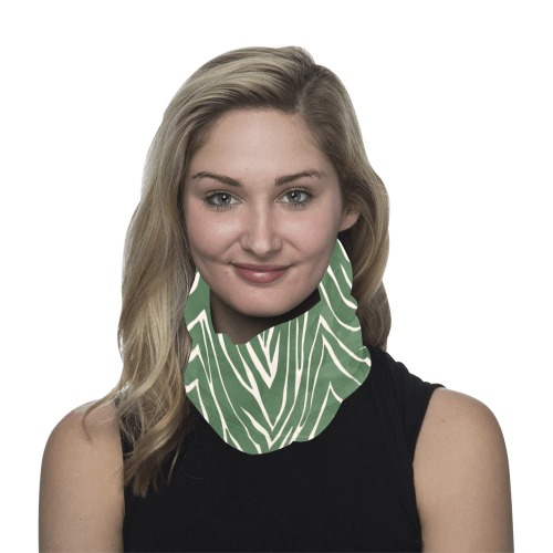 Green animal print MSP01 Multifunctional Headwear