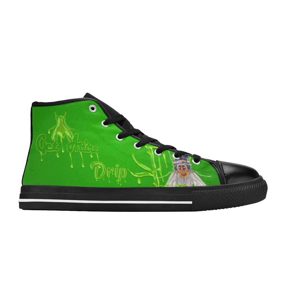 Drip Collectable Fly Women's Classic High Top Canvas Shoes (Model 017)
