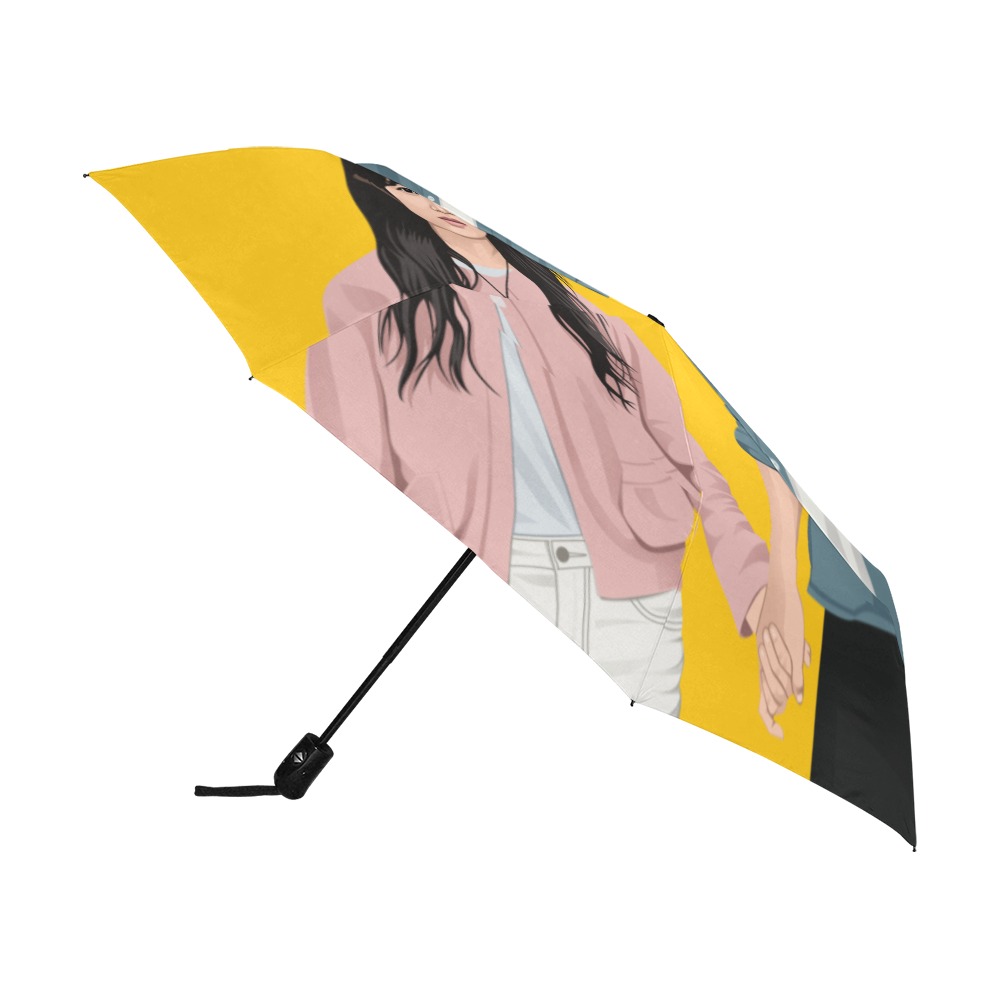 lovely runner yellow Anti-UV Auto-Foldable Umbrella (U09)