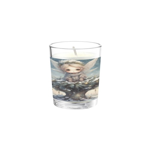Little Christmas Angel Transparent Candle Cup (Jasmine)