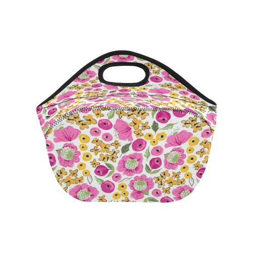 big-blooms-sunlight-blooms-lunchbag Neoprene Lunch Bag/Small (Model 1669)