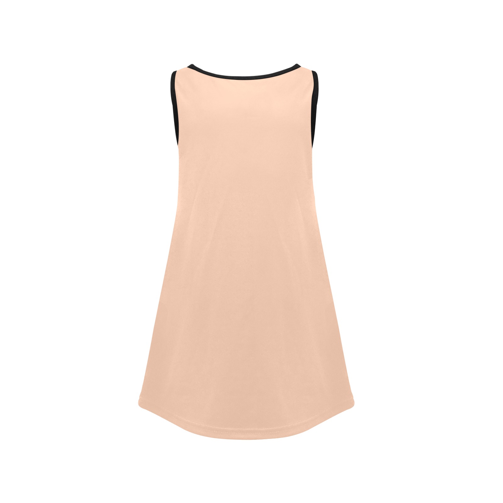 color apricot Girls' Sleeveless Dress (Model D58)