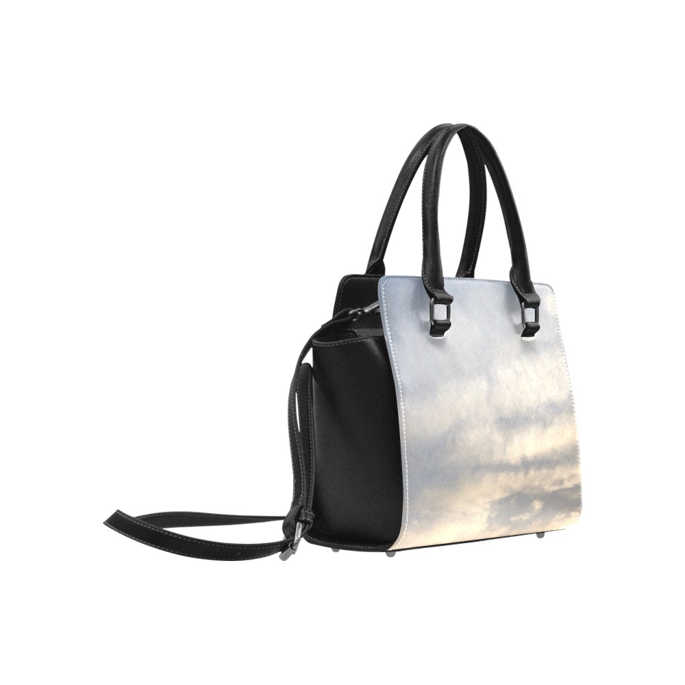 Rippled Cloud Collection Classic Shoulder Handbag (Model 1653)