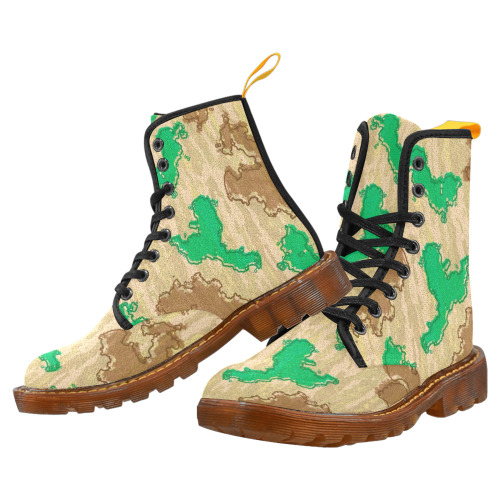 Basic Modern Fashion Camouflage Martin Boots For Women Model 1203H