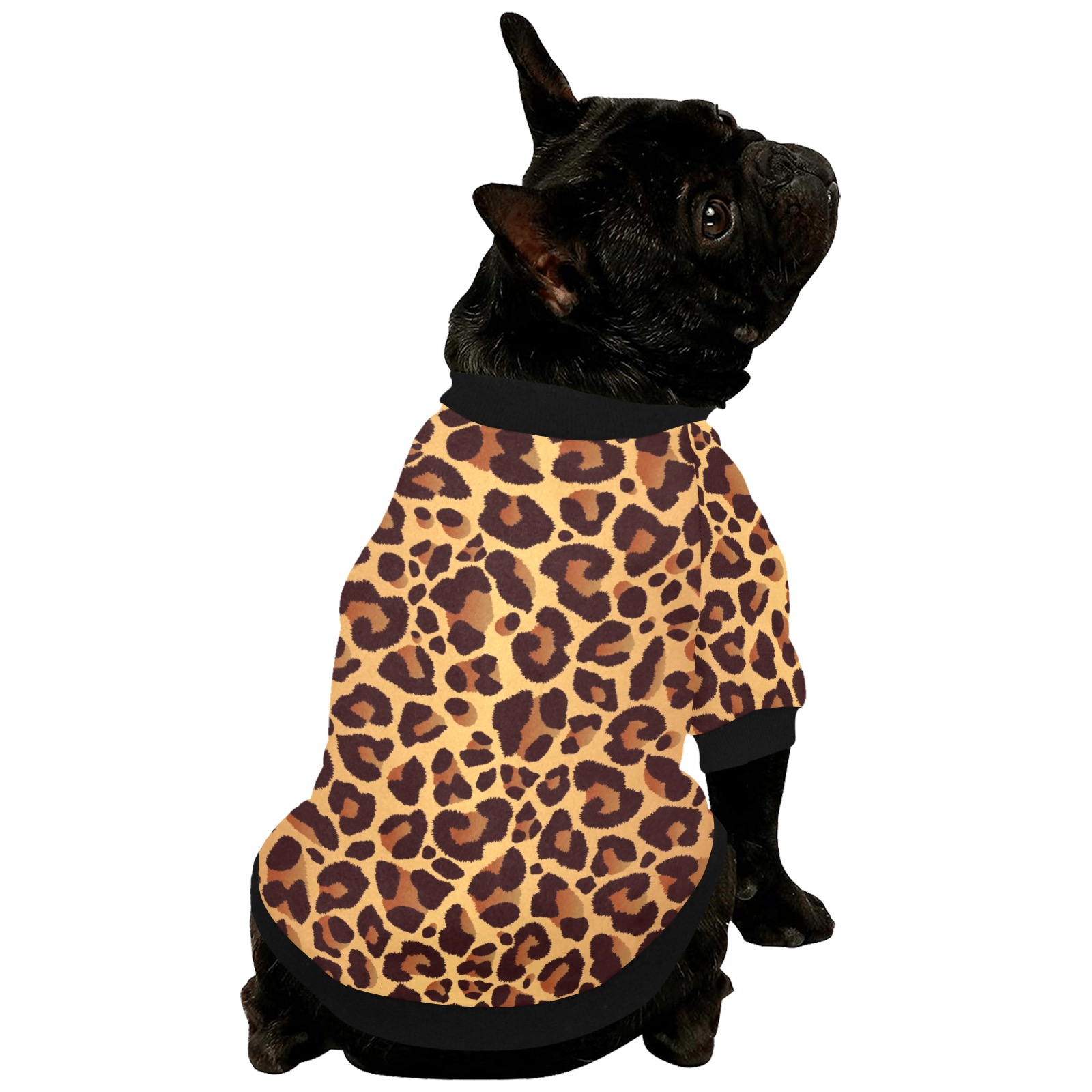 Leopard Pattern (2).jpg Pet Dog Round Neck Shirt
