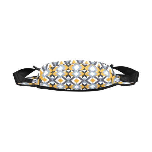 Retro Angles Abstract Geometric Pattern Fanny Pack/Large (Model 1676)