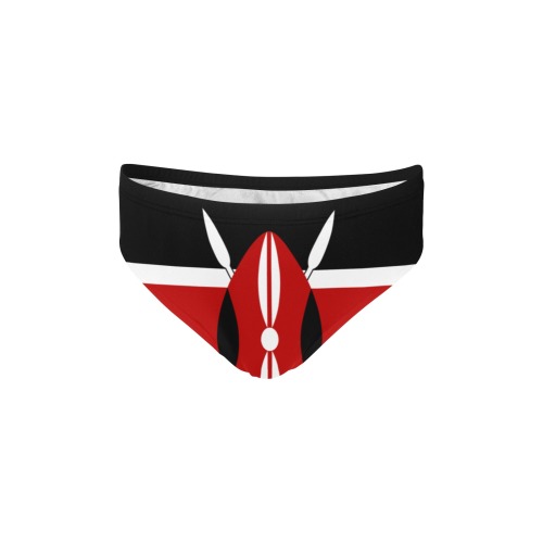 Flag_of_Kenya.svg Men's Swimming Briefs (Model L59)